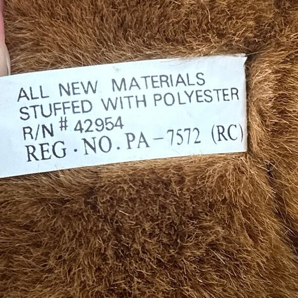 VTG Vaughn Plush Pals Moose Stuffed Animal 18" Brown Cabincore Lumberjack Plaid - Picture 15 of 16